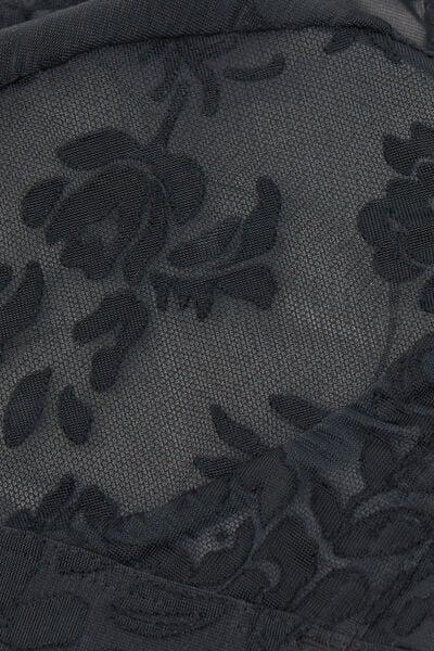 black Softer Than a Kiss Lara Triangle Bra, Black, large image number 6