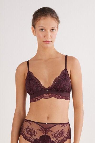 Burgundy La Vie En Rose Lace Triangle Bra, 5601_028K, large image number 2