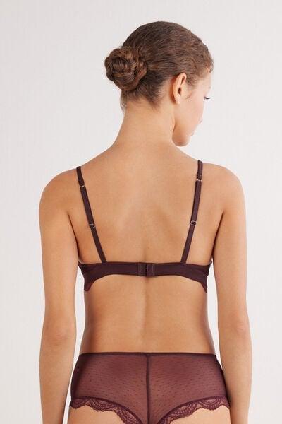 Burgundy La Vie En Rose Lace Triangle Bra, 5601_028K, large image number 3