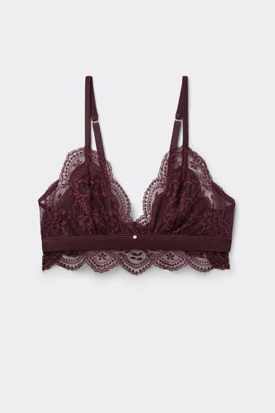 Burgundy La Vie En Rose Lace Triangle Bra, 5601_028K, large image number 6