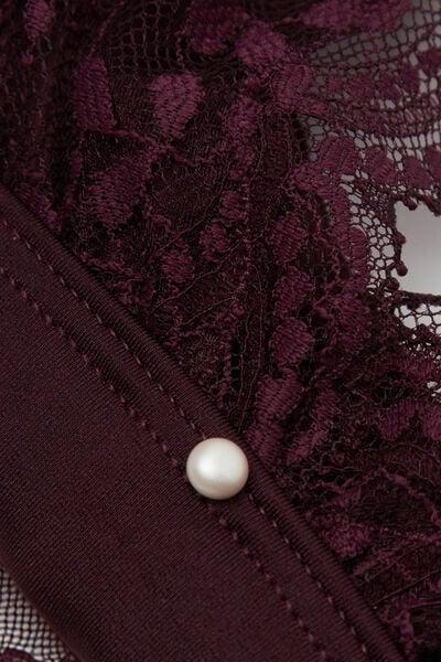 Burgundy La Vie En Rose Lace Triangle Bra, 5601_028K, large image number 8