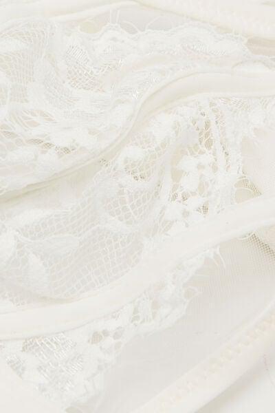 Ivory Ethereal Embrace Triangle Bra, Powder White, large image number 4