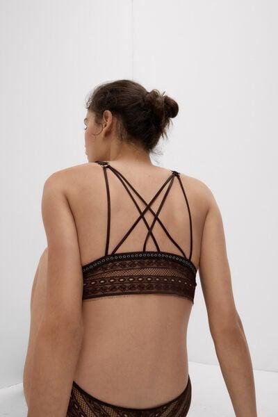 Mocha Brown Get Noticed Triangle Bra, 5601_705J, large image number 0