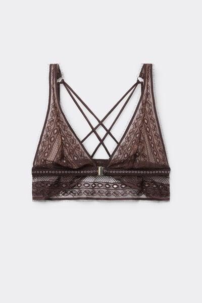 Mocha Brown Get Noticed Triangle Bra, 5601_705J, large image number 3