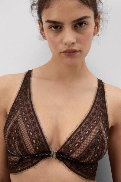 Mocha Brown Get Noticed Triangle Bra, 5601_705J, large image number 5