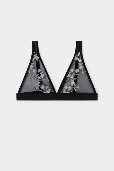 Black Brighten Your Day Marica Triangle Bra, Black, large image number 3