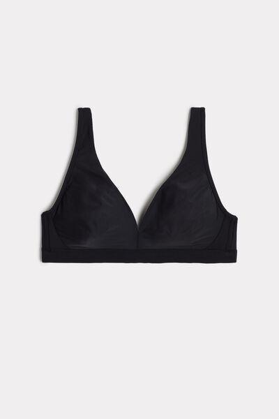 Black Lara Ultralight Microfibre Triangle Bra, , large image number 2