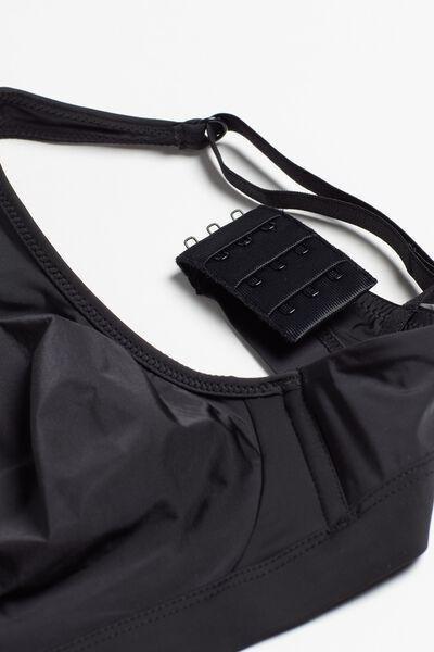 Black Lara Ultralight Microfibre Triangle Bra, , large image number 5
