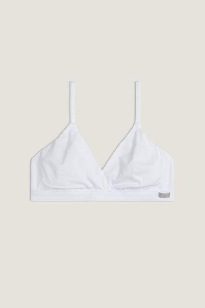 Emma Triangle Bra in Natural Cotton