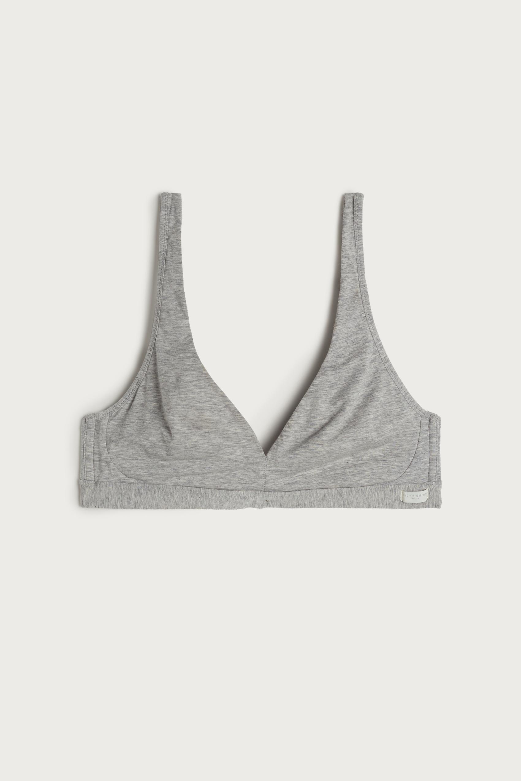 Grey Moulded Triangle Bra, , large image number 8