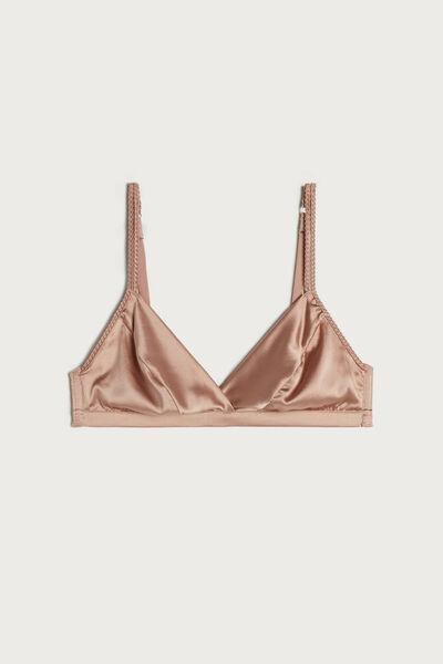 Pink Unpadded Triangle Bra, , large image number 2