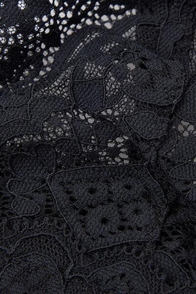 Black Emma Triangle Lace Bra, , large image number 4