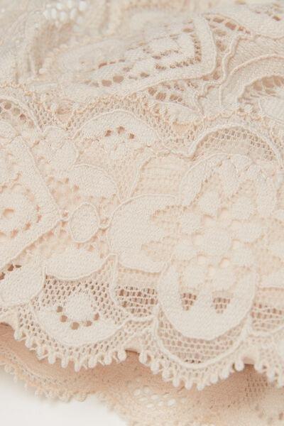 Blue Emma Triangle Lace Bra, , large image number 4