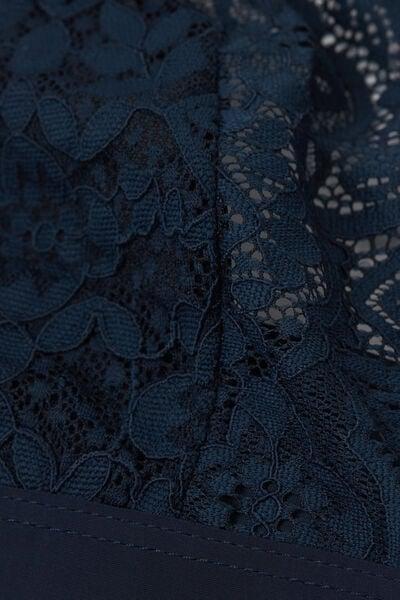 Blue Lara Lace Triangle Bra, Intense Blue, large image number 5