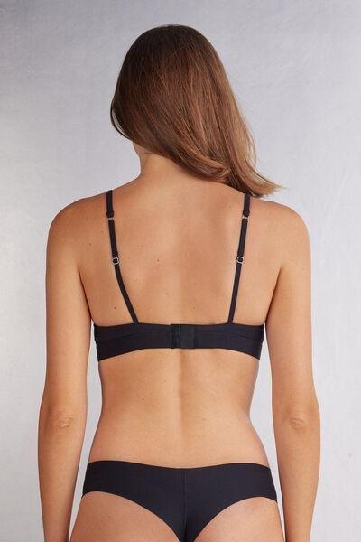 Black Superior Comfort Triangle Bra, , large image number 3
