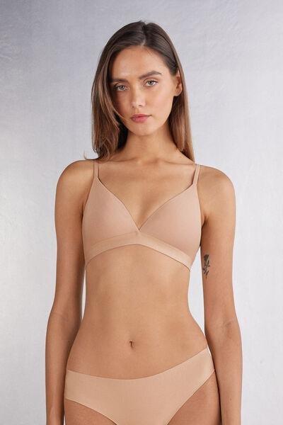 Beige Emma Triangle Bra, , large image number 0