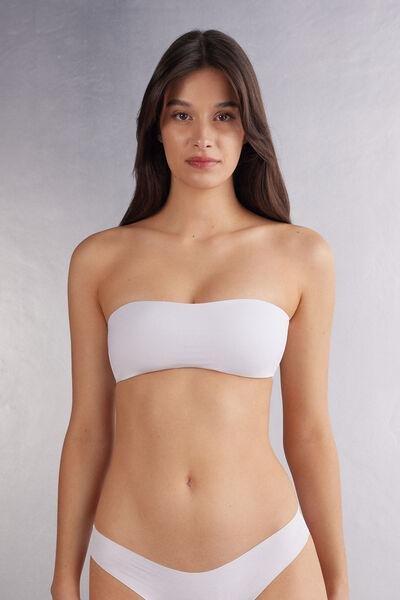 White Ultralight Bandeau Bra, , large image number 0