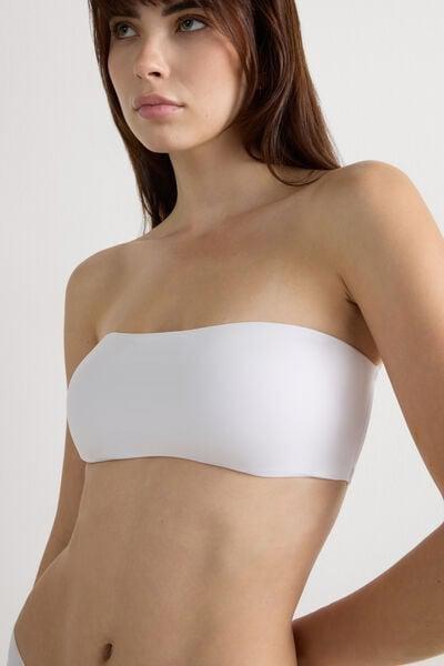 White Ultralight Bandeau Bra, White, large image number 5