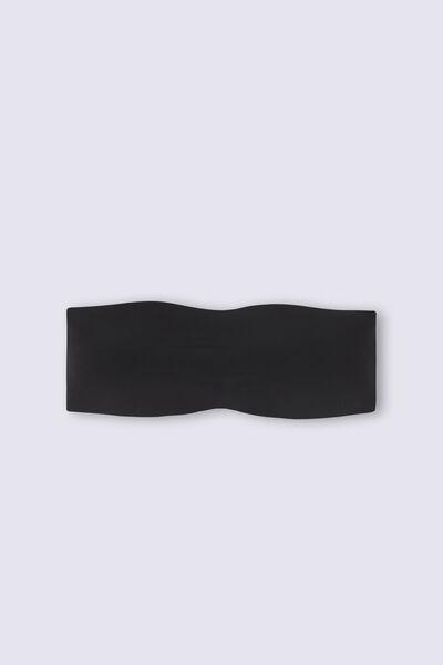 Black Ultralight Bandeau Bra, , large image number 2