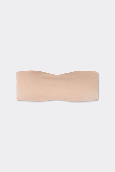 Beige Ultralight Bandeau Bra, Soft Beige, large image number 3