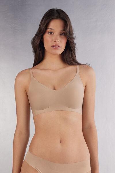 Beige Enveloping Bra, , medium