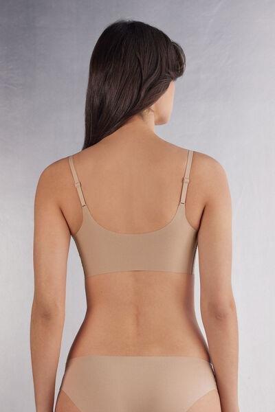 Beige Enveloping Bra, , large image number 2
