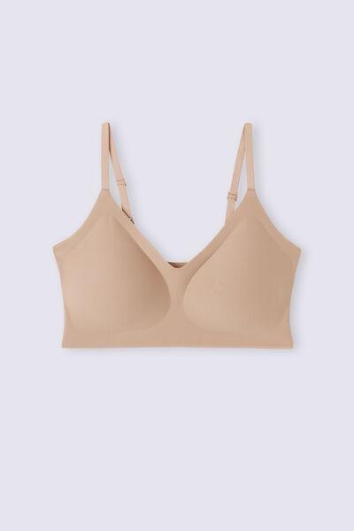 Beige Enveloping Bra, , large image number 4
