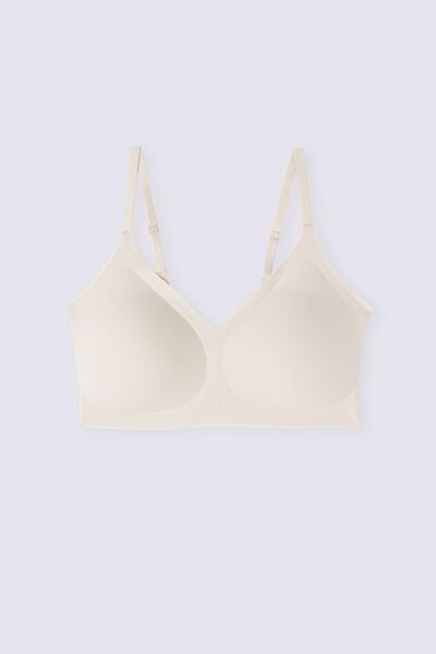 Beige Eri Microfibre Bra, , large image number 2