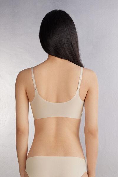 Beige Eri Microfibre Bra, , large image number 3
