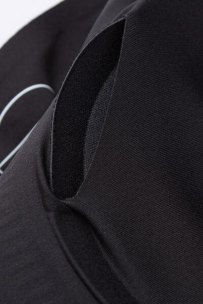 Black Laila Microfibre Bra, , large image number 4