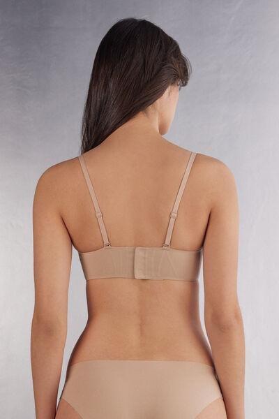 Beige Laila V Neck Bra, , large image number 3