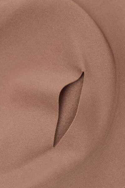 Caramel Adjustable Straps Microfibre Bra Top, Brown Mocha, large image number 4