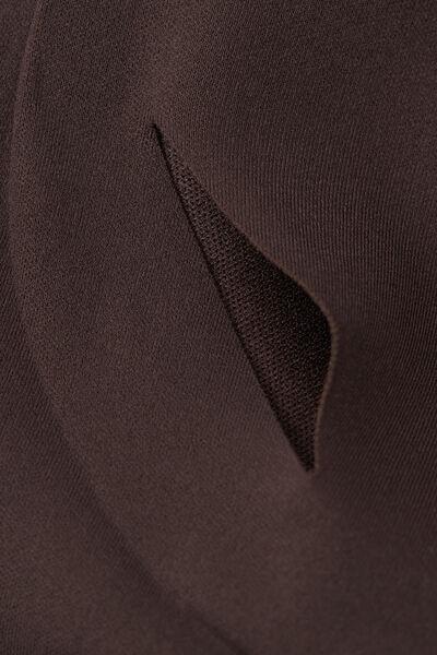 Brown Microfibre Bra Top, 5601_705J, large image number 3
