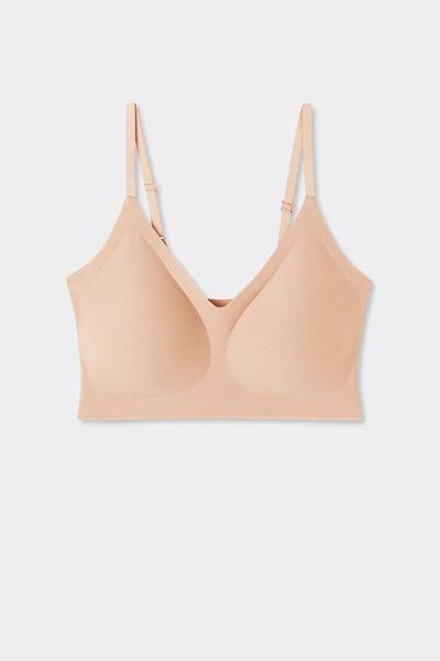 Beige Laila Invisible Effect Bra Top, Soft Beige, large image number 3