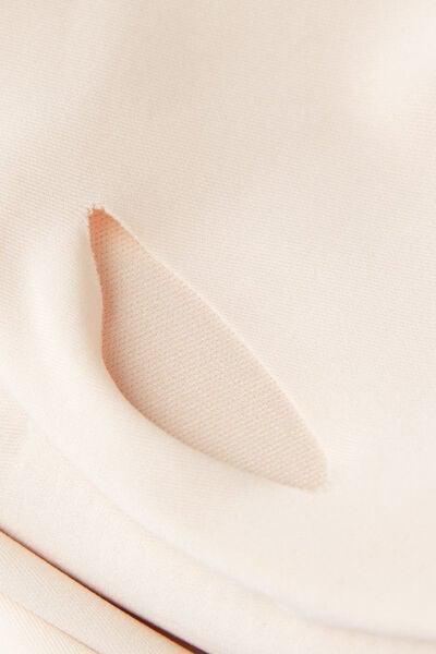 Cream Laila Invisible Effect Bra Top, Silk, large image number 4