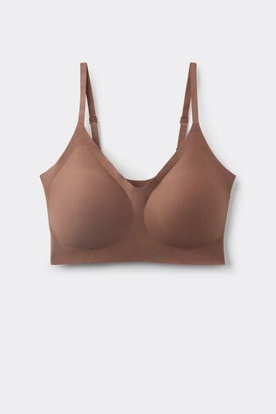 Brown Laila Invisible Effect Bra Top, Brown Mocha, large image number 3