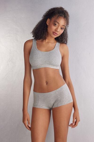 حمالة صدر قطن من مزيج رمادي "اتح ، للنساء, Light Grey Blend, large image number 1