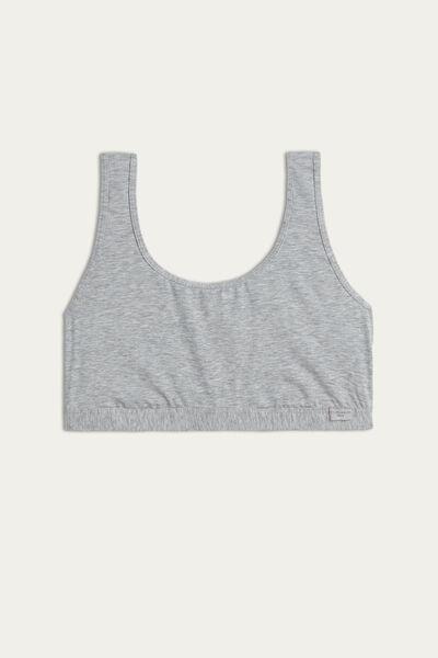 Grey Wide-Shoulder Brassiere, , large image number 4
