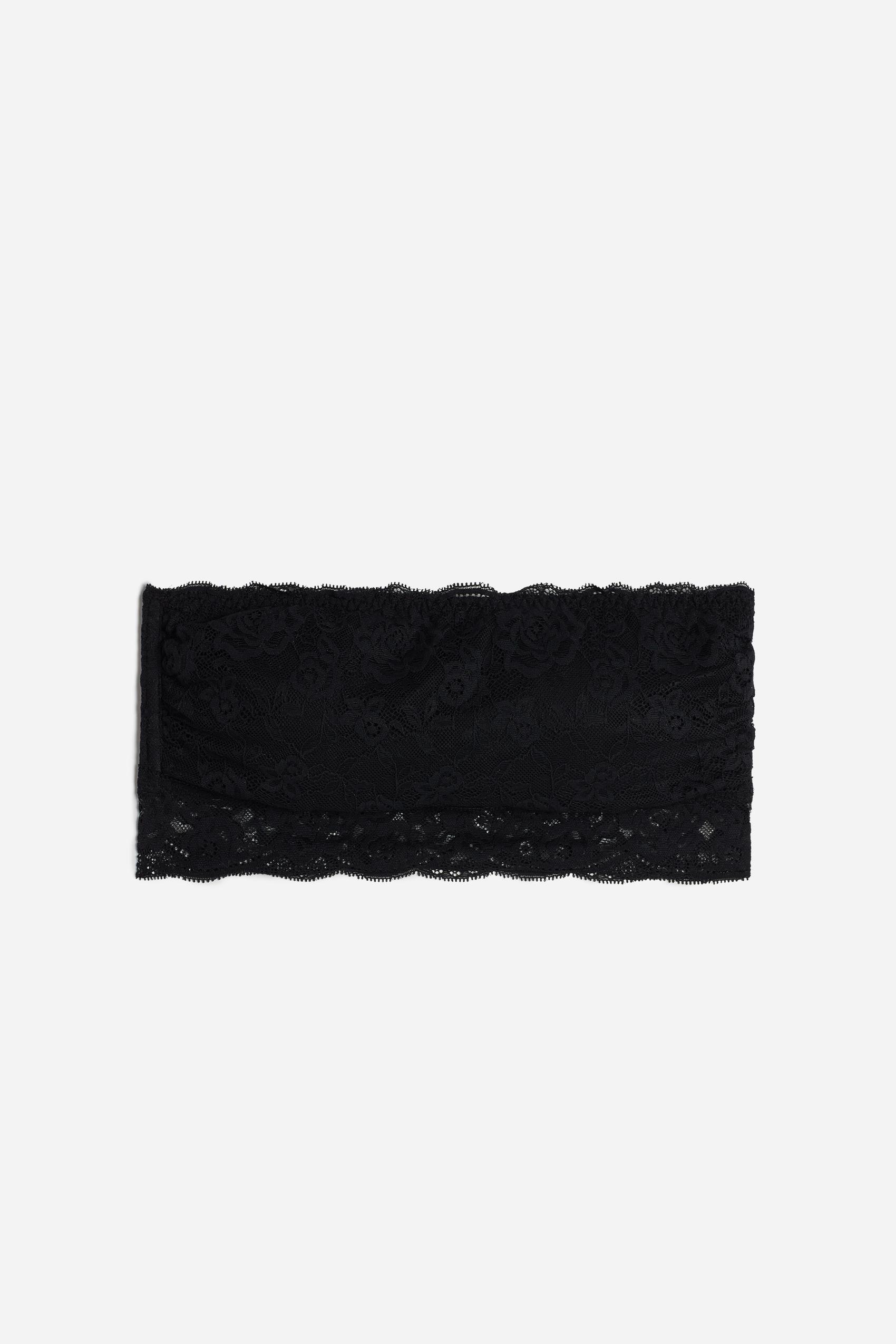 Intimissimi - Black Ilaria Lace Bandeau Bra