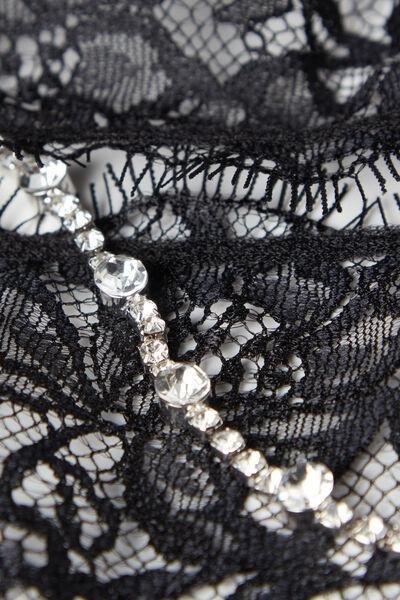 Black Living In Luxe Bra Top, , large image number 4