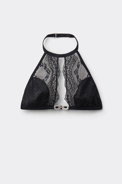 Black The Star Of The Show Lace Bra Top, Black, large image number 6