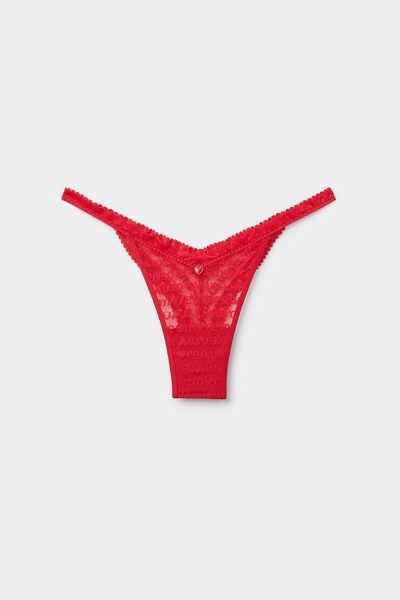 Red '80S-Style Brazilian Briefs, , large image number 2