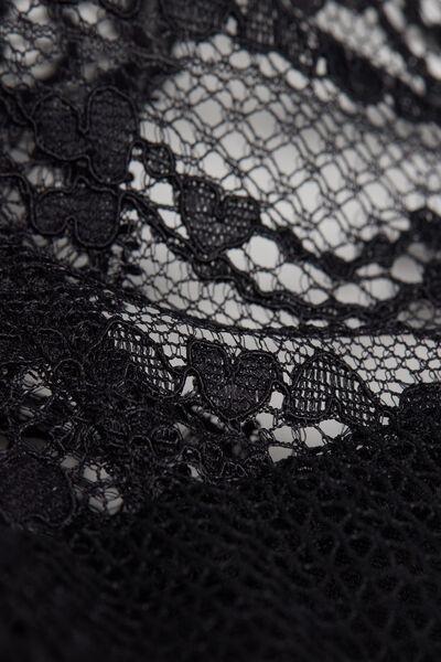 Black Sleepless Nights 80S-Style Brazilian Panty, , large image number 4