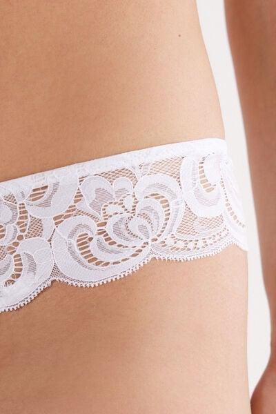 White 80S-Style Brazilian Briefs, White, large image number 8