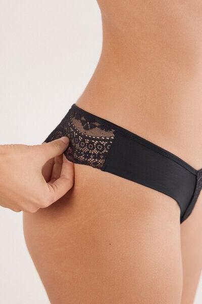 Black The Star Of The Show 80S-Style Brazilian Briefs, Black, large image number 5