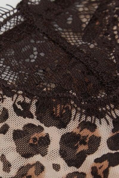Brown Simply Iconic Animal Print 80S-Style Brazilian Briefs, 5601_061K, large image number 4