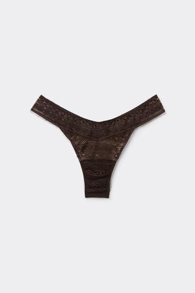 Mocha Brown Get Noticed 80S-Style Brazilian Briefs, 5601_705J, large image number 3