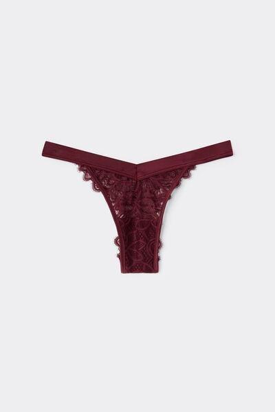 Red Elevate Your Day 80S-Style Strappy Brazilian Briefs, 5601_181K, large image number 3