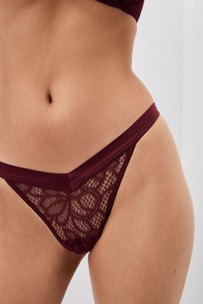 Red Elevate Your Day 80S-Style Strappy Brazilian Briefs, 5601_181K, large image number 4