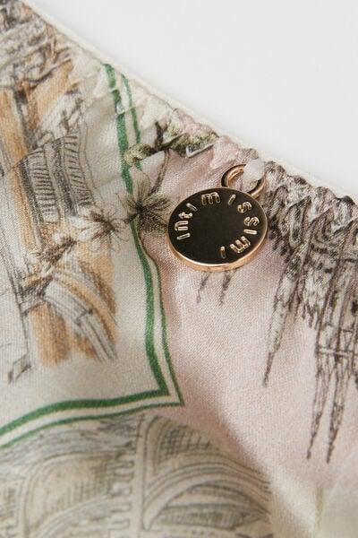Beige La Dolce Vita 80S-Style Silk Brazilian Briefs, 5601_199K, large image number 4
